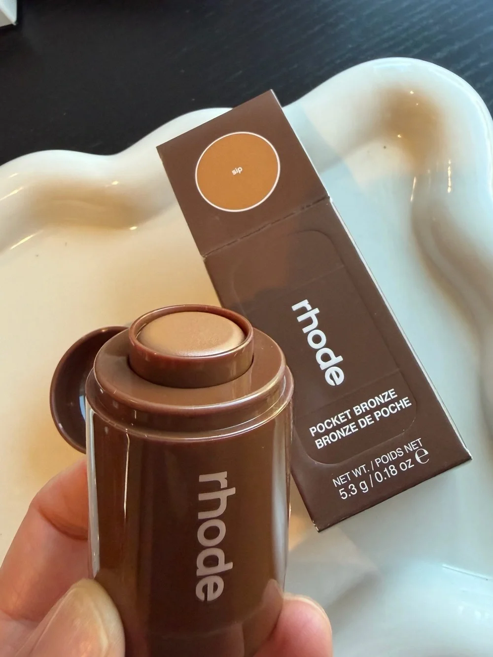 NIB rhode Pocket Bronze Long-Wearing Cream Bronzer in SIP
